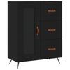 Sideboard Black 69.5 x 34 x 90 cm Particleboard