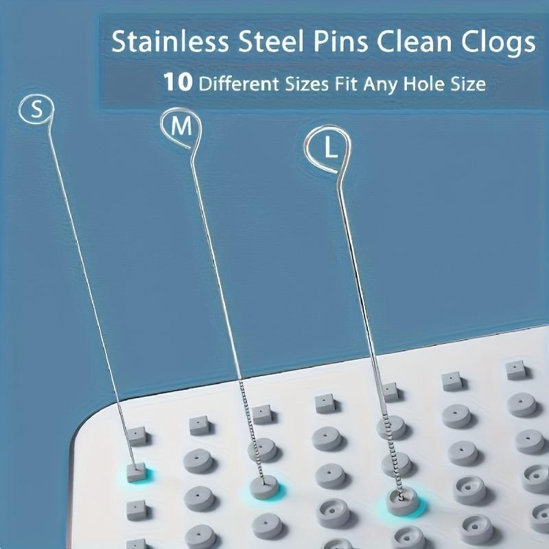 1 Коробка 10 шт. Иглы для чистки душевой лейки Очиститель засоров насадки для душа Инструмент