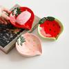 Tray Container Cute Ceramic Soap Box Watermelon Strawberry Soap Tray Decorative Portable Luxury Style Storage Plate Girls Gift