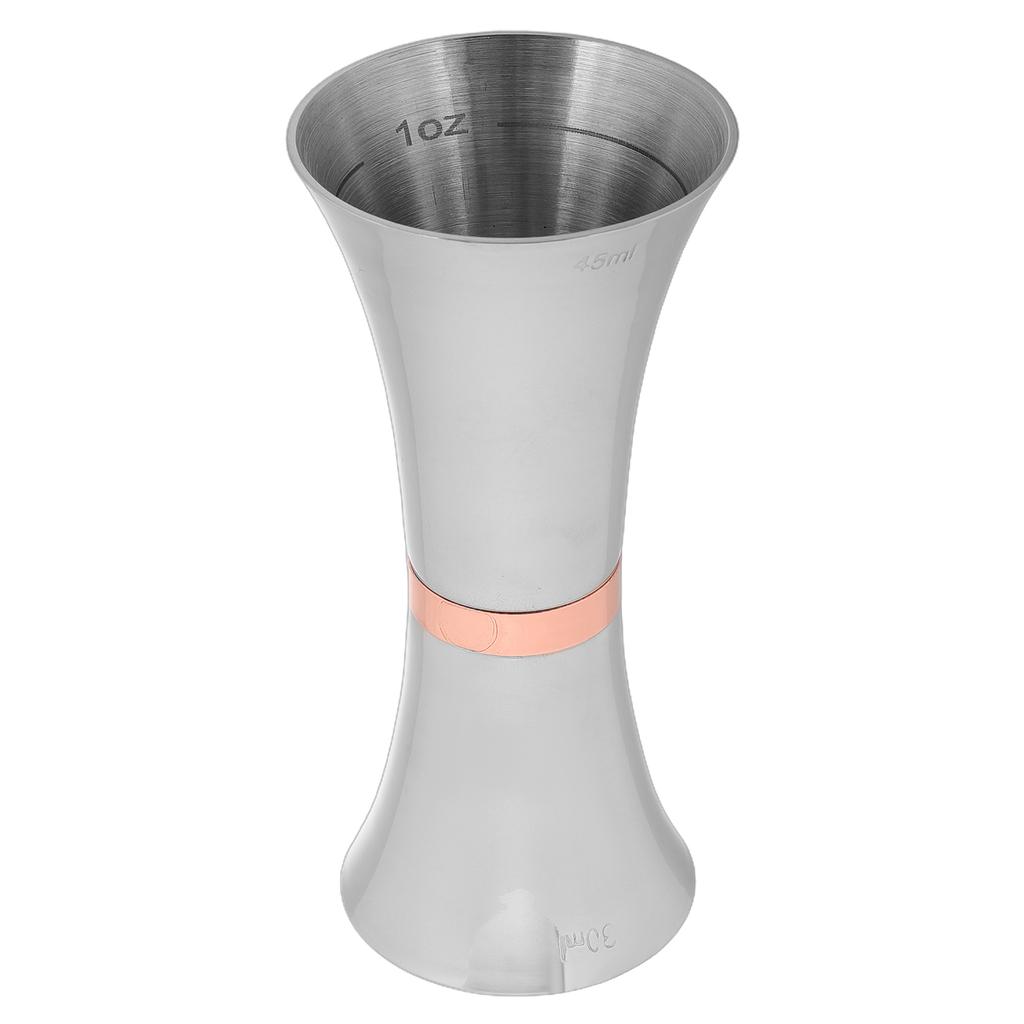 Stainless Steel Double Jigger 2Oz 1Oz Cocktail Measuring Cup Ounce Liquor Shot Coffee Bartender Tool Hourglass Shape Mini Fluid