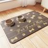 Absorbent Pet Feeding Mat Waterproof Placemat For Dog Cat Food Water Bowls Quick-Dry Rubber Backing Non-Slip Home Pet Mat