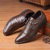 2025 новые деловые повседневные кожаные туфли мужские корейские версии британских остроносых модных туфель мужские