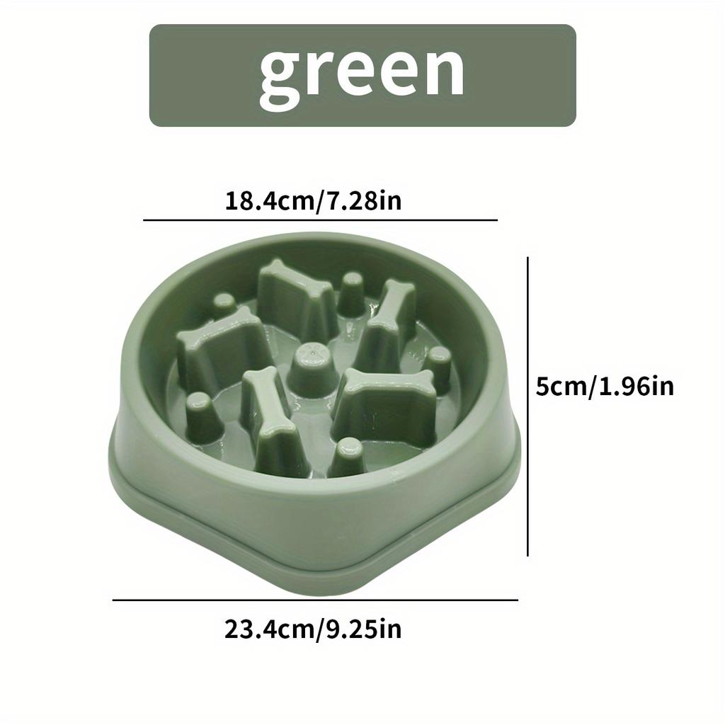 1 шт. миски для медленного кормления собак - противоскользящие, с интерактивным дизайном в виде лабиринта для мелких и средних домашних животных, с защитой от вздутия живота и удушья