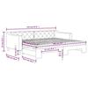 VidaXL Daybed with Trundle and Mattress Light Grey 90x200 Cm Fabric 3197444