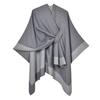 130*150cm Open Front Poncho Women's Shawl Wraps, Oversized Sweaters Casual Cardigan Shawls for Fall Winter, Cashmere-Like Shawl Scarf