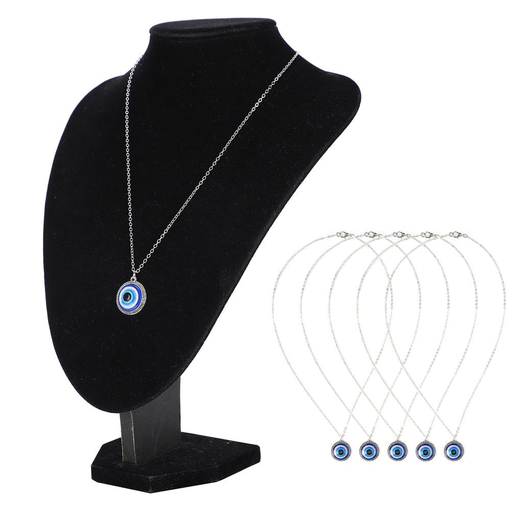5 шт. турецкое ожерелье с голубым глазом, защита, счастливый кулон, ювелирные изделия, аксессуары, подарки, ремесла