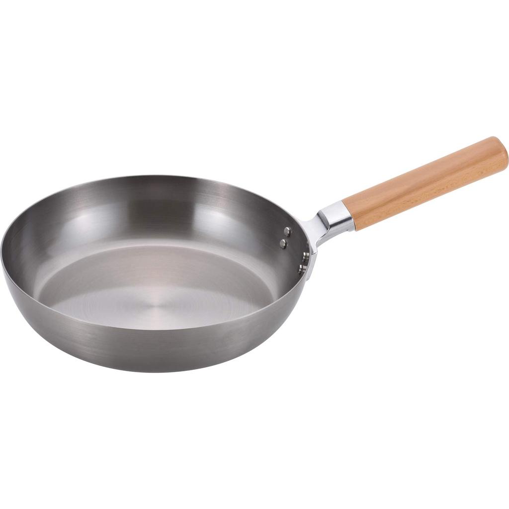Wahei Freiz Tsubame Sanjo Iron Frying Pan 24cm IH Compatible Gas Wooden Handle Made In Japan Chitose Chitose CS-008
