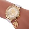 Tree of Life Pattern Bracelet Watch Ladies Watch Pendant Leather Strap Watches