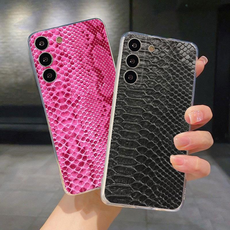 Luxury Soft Case For Samsung Galaxy Note 20 Ultra 10 Plus 8 9 S22 S20 Fe S21 Note10 Lite Phone Cover Gg Snake Skin Pattern Funda