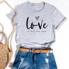 Love Letter Style Trend 90s Summer Top Casual Short Sleeve T-shirt Print Graphic Tee Ladies Female T Women's Fashion Clothing