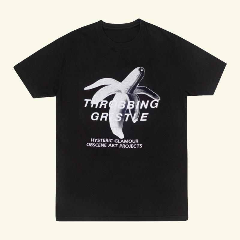 Hysteric Glamour Throbbing Gristle Группа Унисекс Хлопковая Футболка S-5XL BO707 Унисекс Футболка