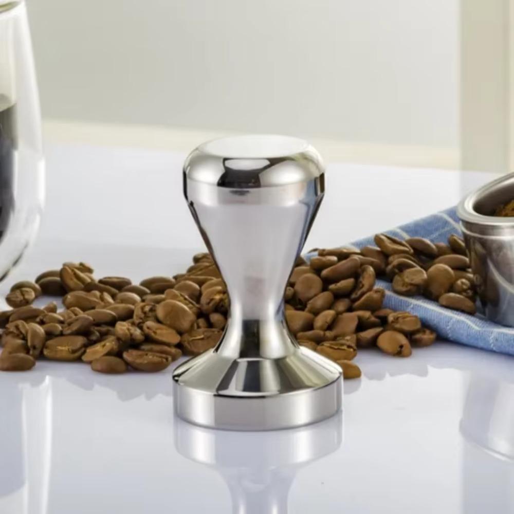 Flat Base Coffee Bean Press 51/53/58MM Coffee Powder Hammer Coffeeware Espresso Tamper Barista