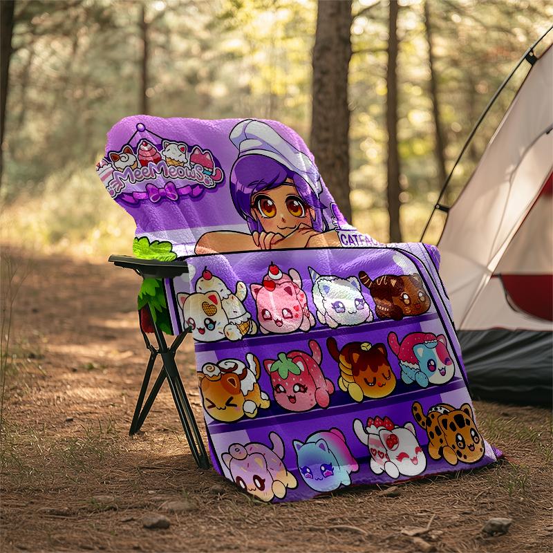 Aphmau Theme Printed Blanket - Perfect for Couch, Bed, Travel & Outdoor Use | Machine Washable, Cozy & Durable.