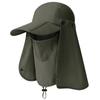Unisex Fishing Hat Neck Face Flap Hat UV Protection Removable Sunshade Hat Breathable Ear Neck Cover Caps Quick Drying Visor Hat