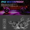 G1 4 In 1 RGB Car Underglow Light Music Sync Bluetooth-Compatible LED Rock Light Kit for SUV Truck