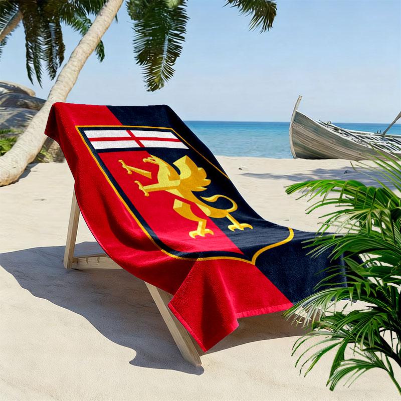 Genoa C.F.C Beach Towel, Large Soft Quick Dry Towel for Beach Camping Swimming