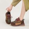 Summer new top layer cowhide retro comfortable commuting casual sports style front lace up women's shoes