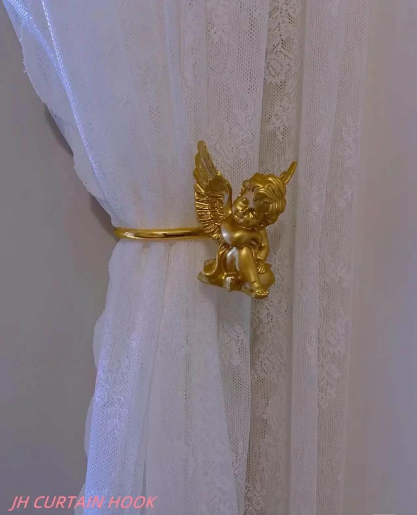 2 шт./комплект Держатели-крючки для подхватов штор Подхваты Спальня Гостиная Классический Ангел Аксессуары для декора штор Крючки для штор
