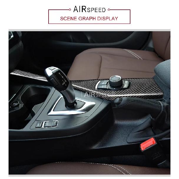 Real Carbon Fiber LHD/RHD for BMW 1 2 Series F20 F21 F22 Accessories Sticker Car Multimedia Knob Panel Cover Interior Trim