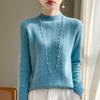 Women Sweater 100% Wool Turtleneck Knit Pullover Thick Winter Jumpers Female Knit Tops
