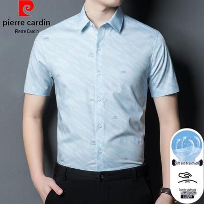Мужская рубашка business casual с коротким рукавом