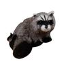 Simulation 3D Raccoon Fashion Furry Animal Party Home Model Toy Art Decoration Craft Desktop Photo Props