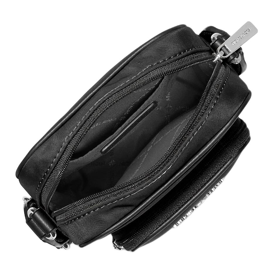 Michael Kors Khai Logo Design Nylon Crossbody Shoulder Bag Unisex bags Black 35T5S5FC5C-BLACK