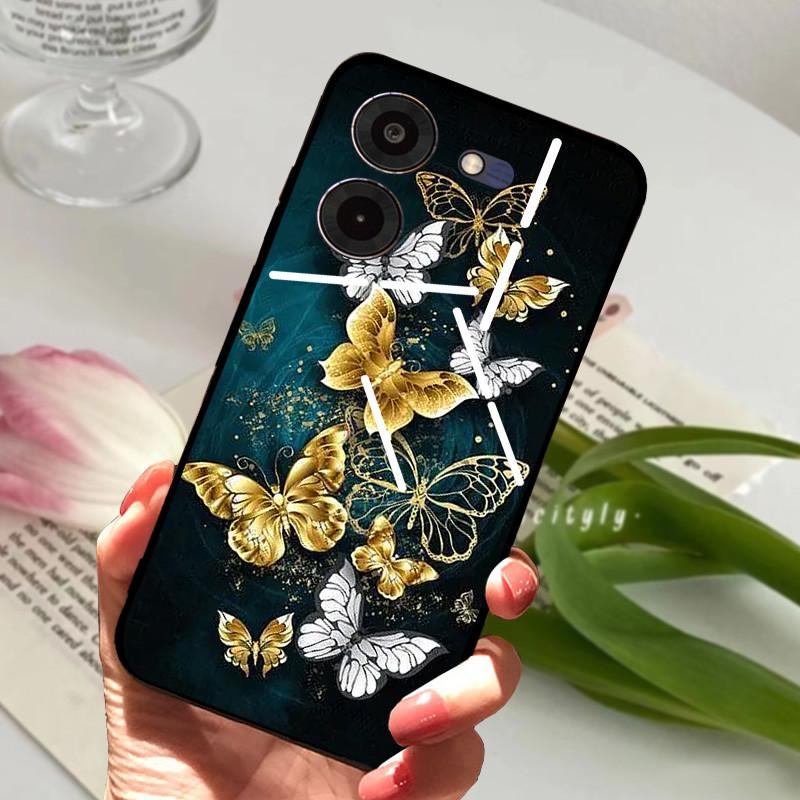 Чехол для Tecno Pova 5 Pro 5G Pova5 4G Мягкий Силикон ТПУ Задняя Крышка Телефона Для Tecno Pova Neo 3 Ударопрочный Бампер LH6n Мультяшный