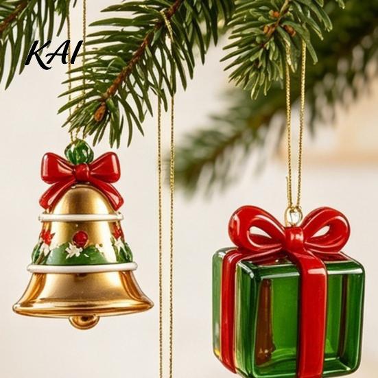 2D Sea Glass Ornament Set Christmas Advent Calendar 2026, 24 Days Acrylic Tree Bear Elk Holiday Countdown Gift Box Snowman Ornaments for Tree, Window