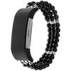 For Fitbit Charge 3/4 Three Rows Stylish Pearl Bracelet Wrist Strap Replacement Watch Band