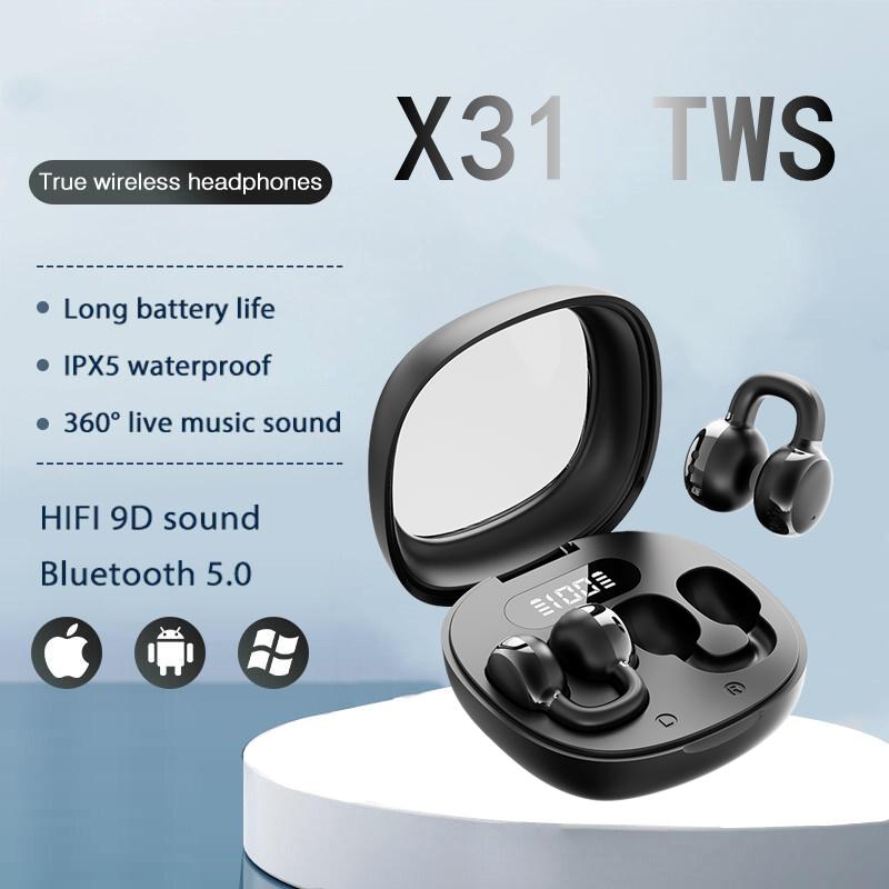 X31 tws беспроводная Bluetooth-гарнитура Bluetooth-наушники Power Earbuds цифровой дисплей стереозвук наушники для всех смартфонов