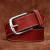 Мужской ремень в стиле ретро, ​​первый слой из воловьей кожи, модный универсальный повседневный джинсовый ремень, мужской ремень