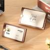1PC Multi-functional Solid Name Card Holder Wooden Note Message Holder Seat Plate Small Menu Clip Business Card Display Clip