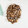 1 шт. Большая скульптура головы льва из смолы, настенный декор - Креативное украшение для сада, гостиной и спальни