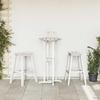 Bar Stool 2 pcs White 52 x 43 x 73.5 cm HDPE