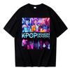 2025 Kpop Охотники на демонов Saja Футболка Харадзюку Женская Девушка Huntrix Круглый вырез Летняя футболка Подарок для фанатов