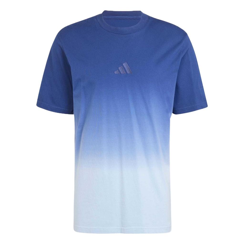 adidas Все Szn Dip-Dye Tee Мужские топы Синий JJ3697