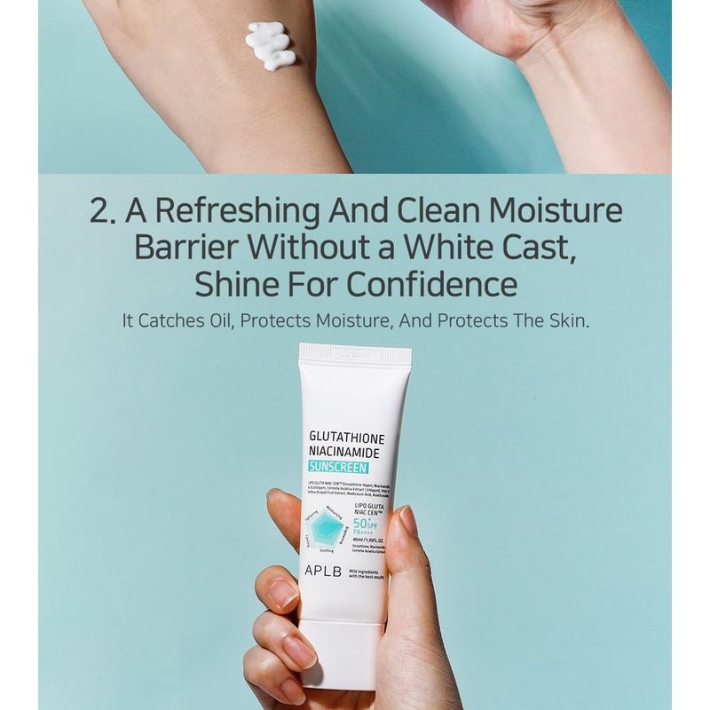 APLB Солнцезащитный крем с глутатионом и ниацинамидом