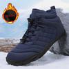 Winter Men's Women's Warm Snow Boots Waterproof Anti Slip Outdoor Hiking Boots Casual Winter Booties Plush Warm Cotton Boots