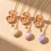 Adjustable Chain Opening Closing Phase Box Necklace Hinged Pendant Necklace  For Women
