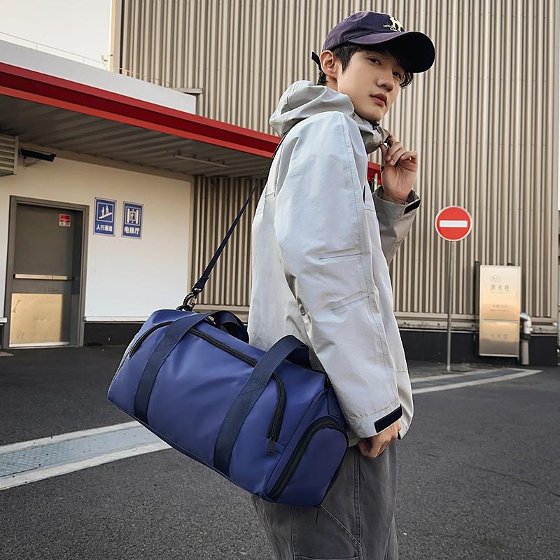 Travel Bag Large Capacity Fitness Travel Bag Sports Luggage Bag Separation Shoes Bags Dry Wet Separation Student Storage Bag