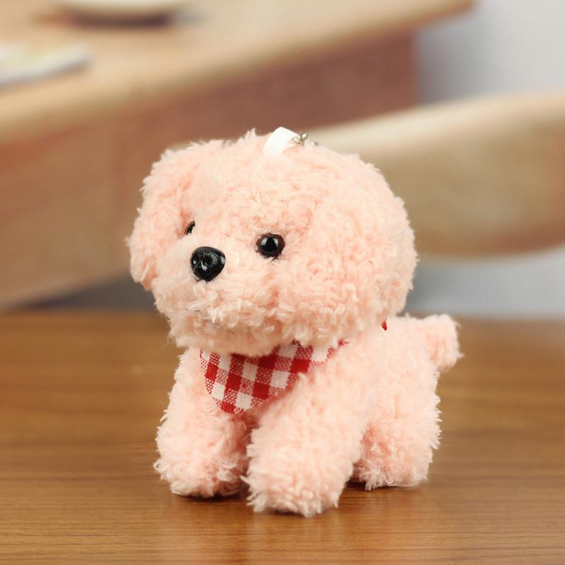 Soft Fluffy Teddy Dog Plush Toy Keychain Perfect For Backpacks And Gifts