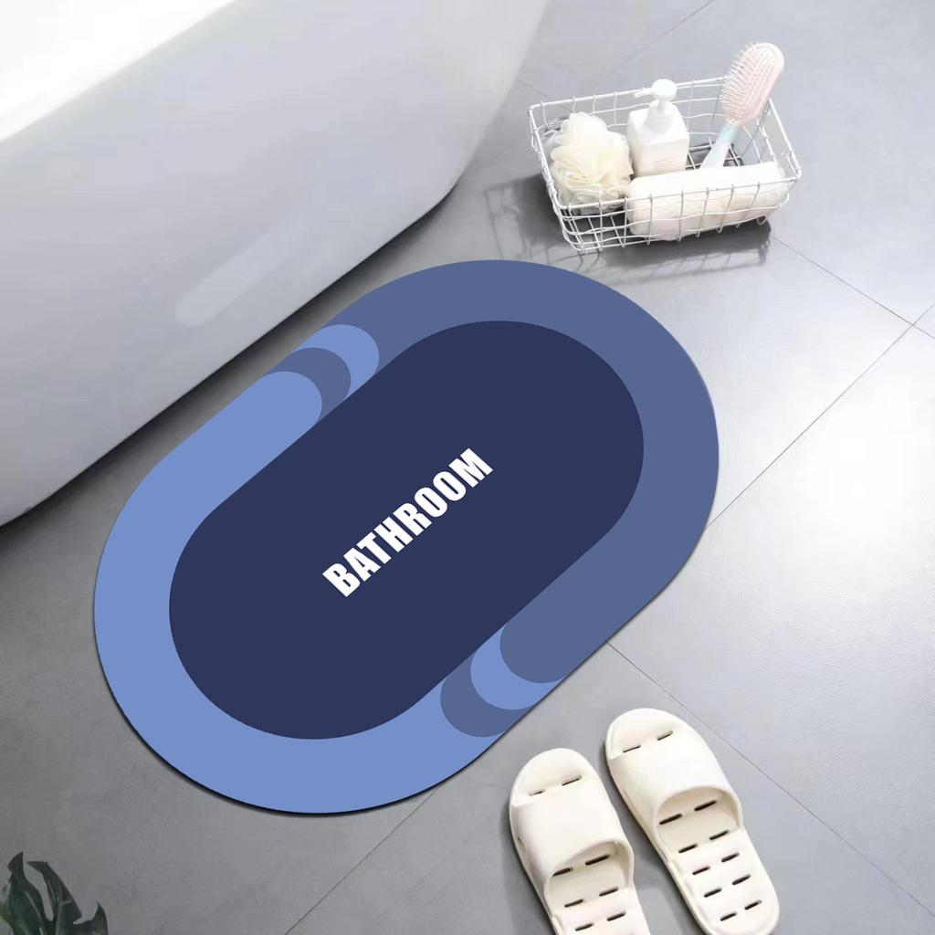 Нескользящий коврик для ванной комнаты с диатомовой грязью в скандинавском стиле, коврик для прихожей в гостиную, туалет, кухня, впитывающий быстросохнущий коврик