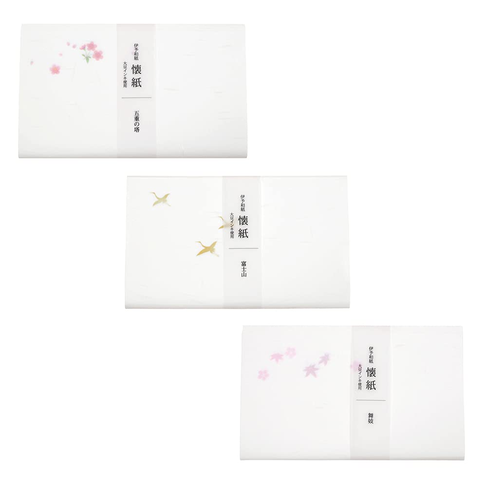 Камиисо Сансё Сделано в Японии Красота Кимоно Кайси Набор Гора и 3 предмета (Пятиэтажная пагода, Фудзи, Майко)