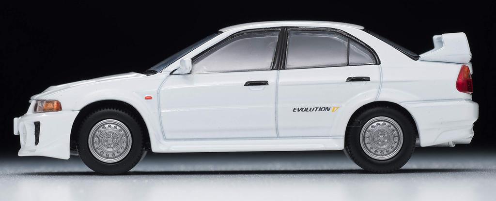 Tomica Limited Vintage Neo Scale Mitsubishi Lancer RS Evolution V White 1998 Model 1/64 LV-N187c (Finished Product)