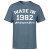 Made in 1982 All Original Parts TShirt 43rd Birthday Unisexs Gift Ideas