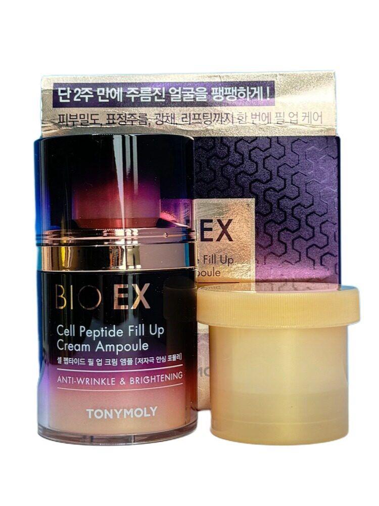 Tonymoly Bio Ex Cell Peptide Fill Up Cream Ампула (50мл +Запасной флакон 30мл)*1 шт.