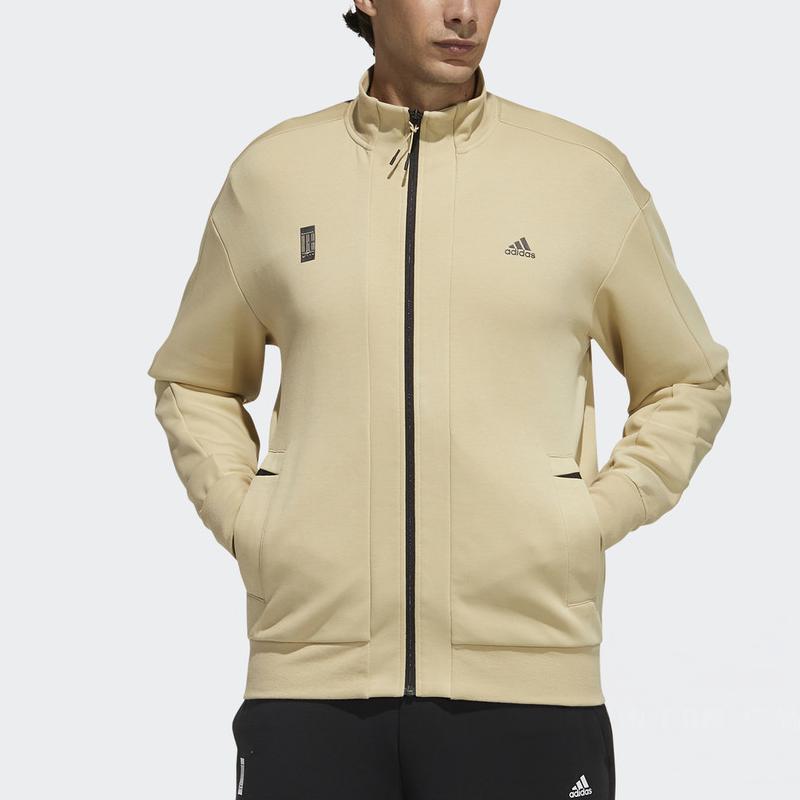 adidas Куртки Мужские Травянисто-коричневые С воротником-стойкой Умеренные Другие H39335