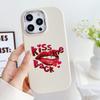 LZ21 Lips Kiss Design Art Soft Phone Case for Samsung S24 Ultra S23 Plus S21 A16 A54 A34 A05s A06 Infinix Hot 40 30i Lens Protection Shockproof Cover