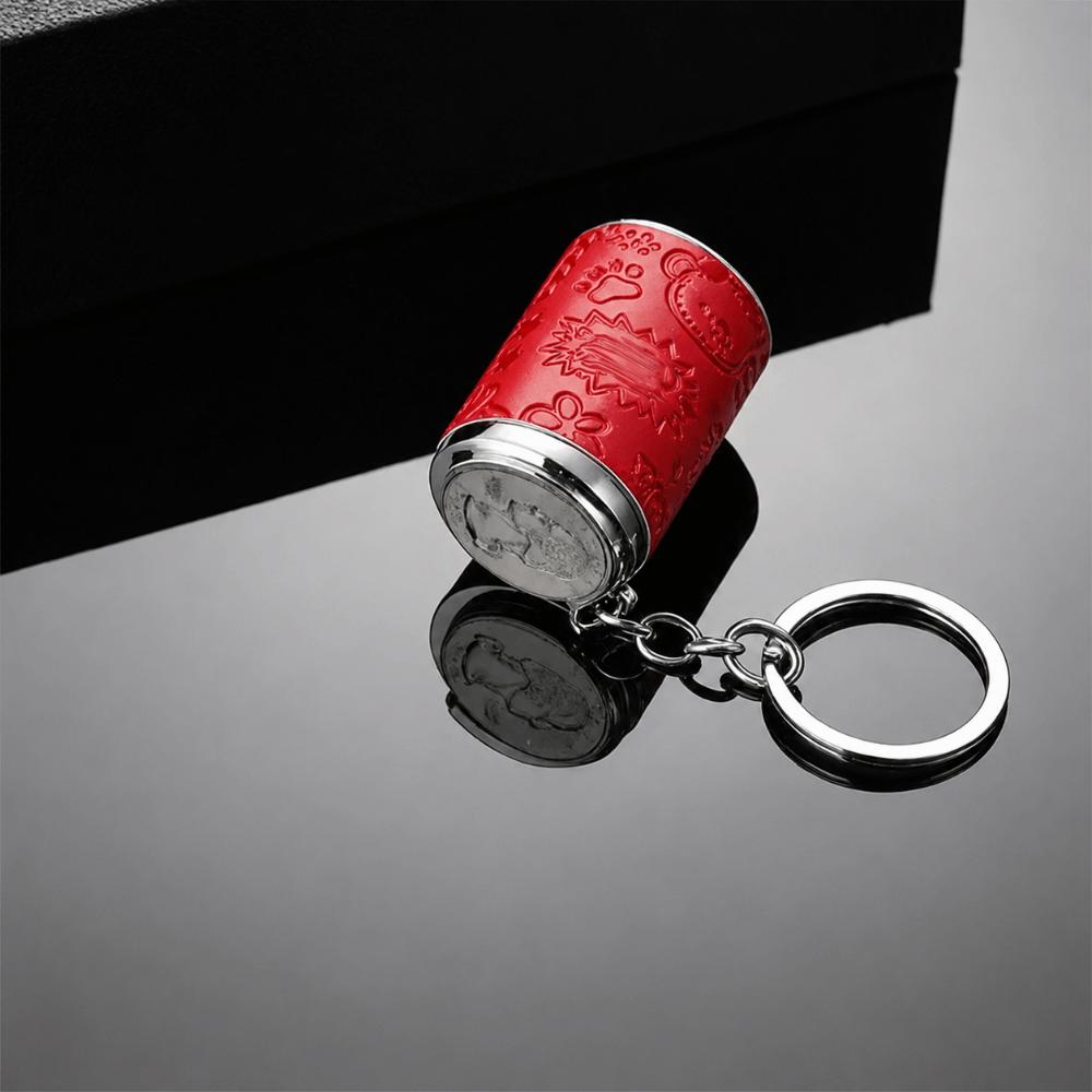with Snap Closure Coin-holding Jar Keychain Press-type Coin Holder for Supermarket Cashier
